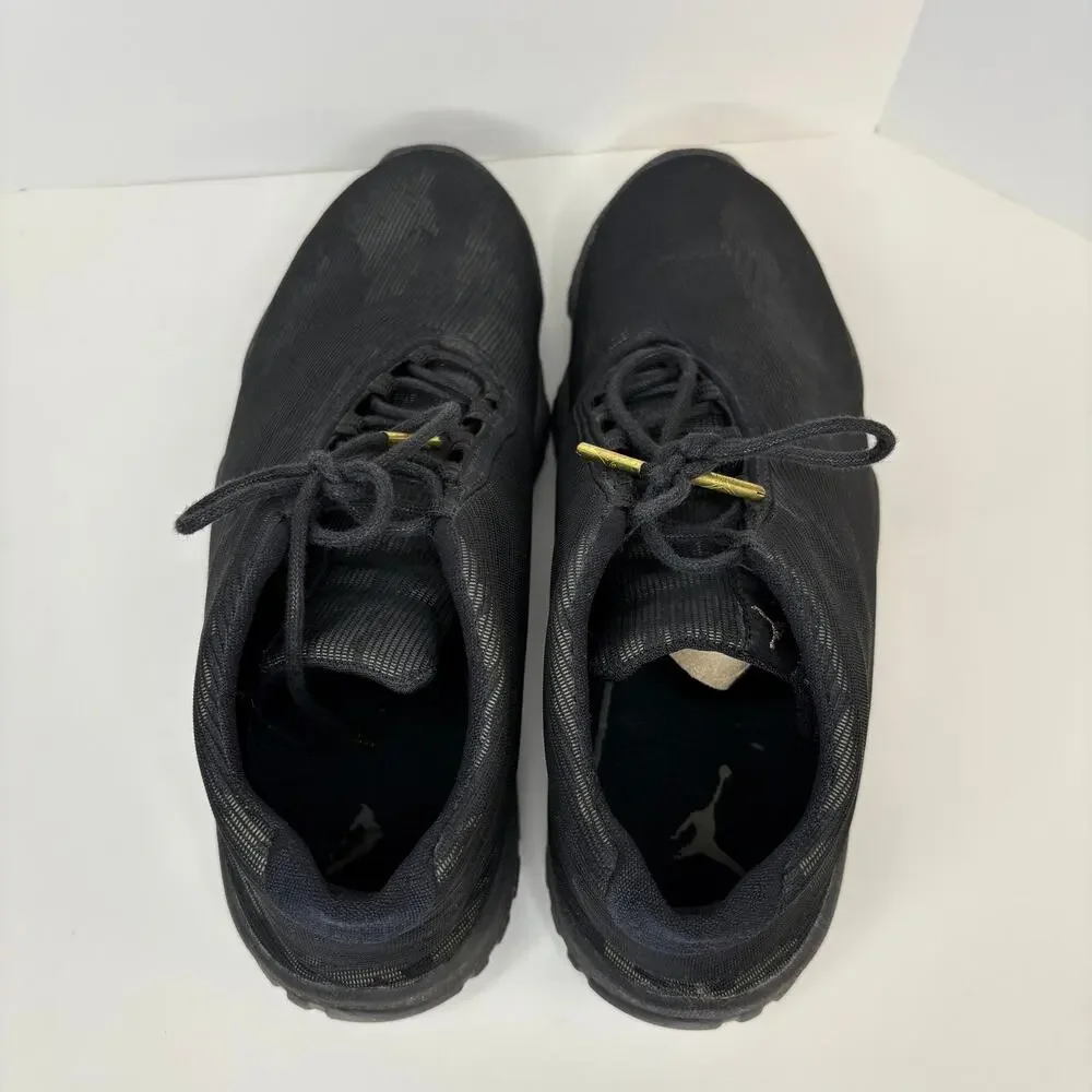 Jordan Future Black Metallic Gold Tiger Camo 656503 035 - Men's Size 9